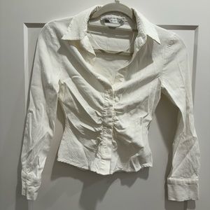 Zara Cream Button Down in Size Xs